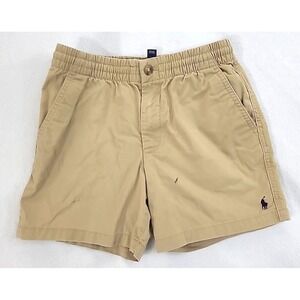 Polo Ralph Lauren boys beige cotton chino shorts Black Pony